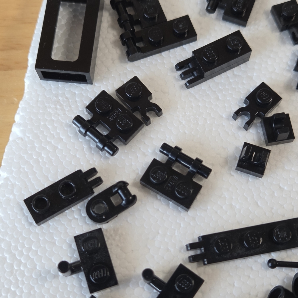 Lego Black Small Parts Random Pieces Lot - Picture 7 of 10